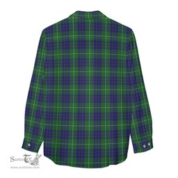 ScotsTee Shop Scottish Hamilton Green Hunting Clan Tartan Womens Long Sleeve Shirt
