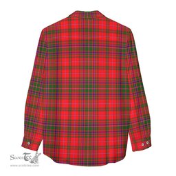 ScotsTee Shop Scottish MacDougall Modern Clan Tartan Womens Long Sleeve Shirt