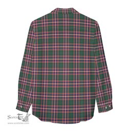 ScotsTee Shop Scottish MacFarlane Hunting Modern Clan Tartan Womens Long Sleeve Shirt