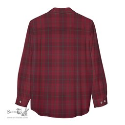 ScotsTee Shop Scottish Stirling of Keir Clan Crest Tartan Womens Long Sleeve Shirt