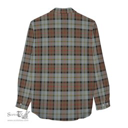 ScotsTee Shop Scottish MacLeod of Harris Weathered Clan Tartan Womens Long Sleeve Shirt