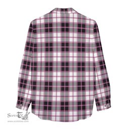 ScotsTee Shop Scottish MacPherson Hunting Modern Clan Crest Tartan Womens Long Sleeve Shirt