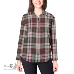 ScotsTee Shop Scottish Scott Dress Clan Tartan Womens Long Sleeve Shirt