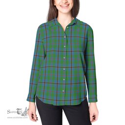 ScotsTee Shop Scottish Snodgrass Clan Tartan Womens Long Sleeve Shirt