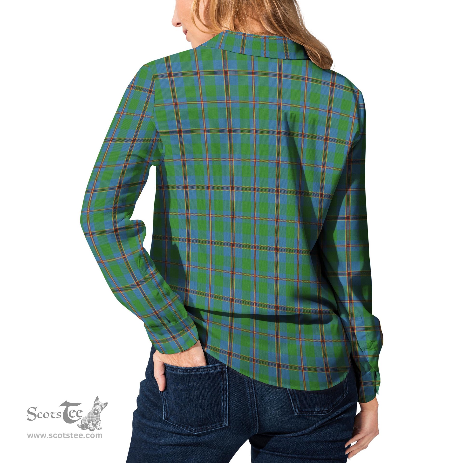 ScotsTee Shop Scottish Snodgrass Clan Tartan Womens Long Sleeve Shirt