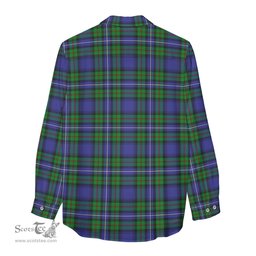 ScotsTee Shop Scottish Robertson Hunting Modern Clan Crest Tartan Womens Long Sleeve Shirt