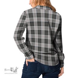 ScotsTee Shop Scottish MacPherson Dress Clan Crest Tartan Womens Long Sleeve Shirt
