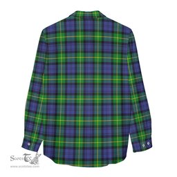 ScotsTee Shop Scottish Meldrum Clan Crest Tartan Womens Long Sleeve Shirt