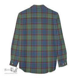 ScotsTee Shop Scottish Nicolson Hunting Ancient Clan Crest Tartan Womens Long Sleeve Shirt