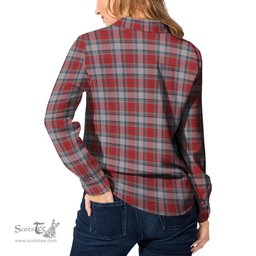 ScotsTee Shop Scottish Warden Clan Tartan Womens Long Sleeve Shirt