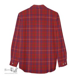 ScotsTee Shop Scottish Rose Clan Crest Tartan Womens Long Sleeve Shirt