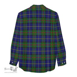 ScotsTee Shop Scottish MacLeod of Harris Modern Clan Tartan Womens Long Sleeve Shirt