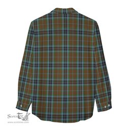 ScotsTee Shop Scottish MacTavish Hunting Clan Crest Tartan Womens Long Sleeve Shirt