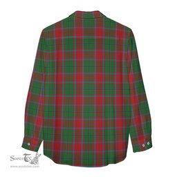 ScotsTee Shop Scottish MacPhail Blue Bands Clan Tartan Womens Long Sleeve Shirt