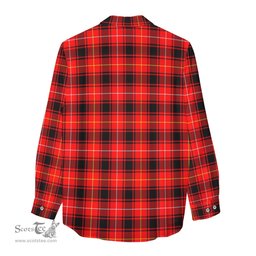 ScotsTee Shop Scottish MacIver Modern Clan Tartan Womens Long Sleeve Shirt