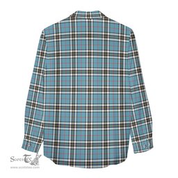 ScotsTee Shop Scottish Thomson Clan Crest Tartan Womens Long Sleeve Shirt