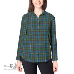 ScotsTee Shop Scottish Tait Clan Tartan Womens Long Sleeve Shirt