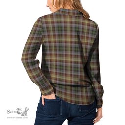 ScotsTee Shop Scottish MacKay of Strathnaver Clan Crest Tartan Womens Long Sleeve Shirt
