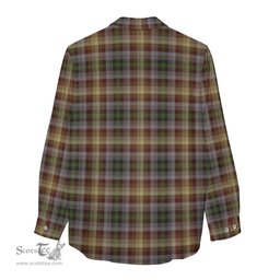 ScotsTee Shop Scottish MacKay of Strathnaver Clan Crest Tartan Womens Long Sleeve Shirt