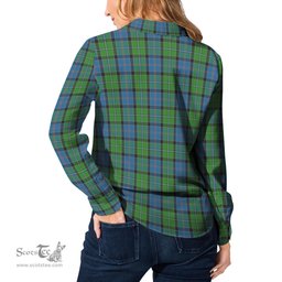 ScotsTee Shop Scottish Stirling Clan Tartan Womens Long Sleeve Shirt