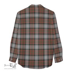 ScotsTee Shop Scottish MacRae Hunting Weathered Clan Tartan Womens Long Sleeve Shirt