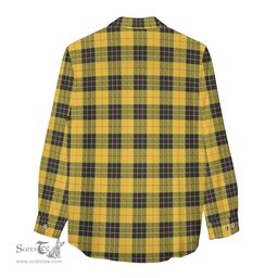ScotsTee Shop Scottish MacLeod of Lewis Ancient Clan Crest Tartan Womens Long Sleeve Shirt