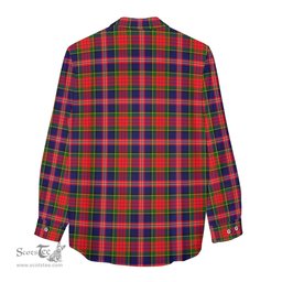 ScotsTee Shop Scottish MacPherson Modern Clan Crest Tartan Womens Long Sleeve Shirt