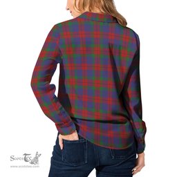 ScotsTee Shop Scottish Skene of Cromar Clan Tartan Womens Long Sleeve Shirt
