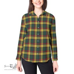 ScotsTee Shop Scottish MacMillan Old Modern Clan Tartan Womens Long Sleeve Shirt