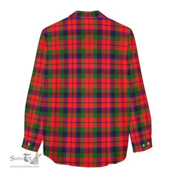 ScotsTee Shop Scottish MacNaughton Modern Clan Crest Tartan Womens Long Sleeve Shirt