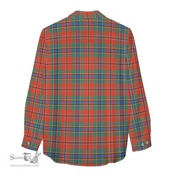 ScotsTee Shop Scottish MacLean of Duart Ancient Clan Tartan Womens Long Sleeve Shirt