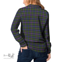 ScotsTee Shop Scottish Murray of Atholl Modern Clan Tartan Womens Long Sleeve Shirt