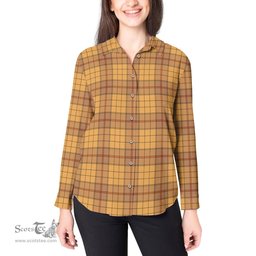 ScotsTee Shop Scottish Ulster Clan Tartan Womens Long Sleeve Shirt