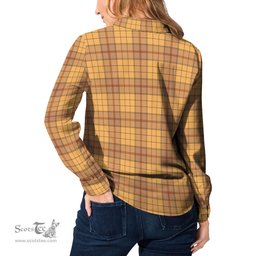 ScotsTee Shop Scottish Ulster Clan Tartan Womens Long Sleeve Shirt