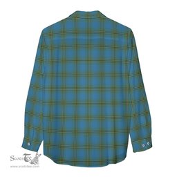ScotsTee Shop Scottish Oliver Clan Tartan Womens Long Sleeve Shirt