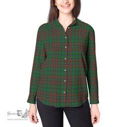 ScotsTee Shop Scottish Matheson Hunting Highland Clan Tartan Womens Long Sleeve Shirt