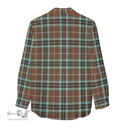 ScotsTee Shop Scottish Thomson Hunting Modern Clan Crest Tartan Womens Long Sleeve Shirt