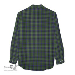 ScotsTee Shop Scottish MacNeil of Colonsay Clan Crest Tartan Womens Long Sleeve Shirt