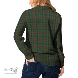 ScotsTee Shop Scottish Tennant Clan Crest Tartan Womens Long Sleeve Shirt