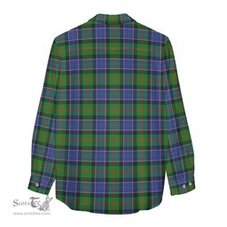 ScotsTee Shop Scottish Paterson Clan Crest Tartan Womens Long Sleeve Shirt