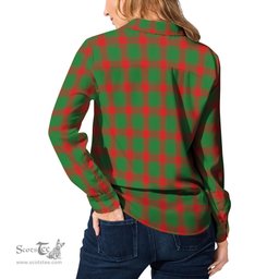 ScotsTee Shop Scottish Middleton Modern Clan Crest Tartan Womens Long Sleeve Shirt