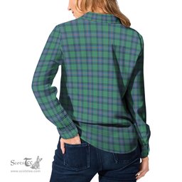 ScotsTee Shop Scottish Shaw Ancient Clan Tartan Womens Long Sleeve Shirt
