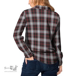 ScotsTee Shop Scottish Merrilees Clan Tartan Womens Long Sleeve Shirt