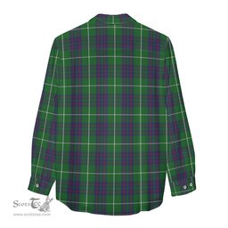 ScotsTee Shop Scottish MacIntyre Hunting Clan Tartan Womens Long Sleeve Shirt