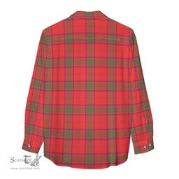 ScotsTee Shop Scottish Ross Modern Clan Tartan Womens Long Sleeve Shirt