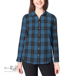 ScotsTee Shop Scottish Sorbie Clan Tartan Womens Long Sleeve Shirt