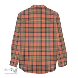 ScotsTee Shop Scottish Stewart Royal Ancient Clan Crest Tartan Womens Long Sleeve Shirt