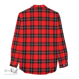 ScotsTee Shop Scottish Ramsay Modern Clan Tartan Womens Long Sleeve Shirt