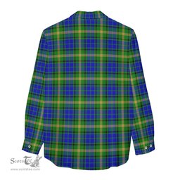 ScotsTee Shop Scottish Maitland Clan Crest Tartan Womens Long Sleeve Shirt