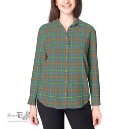 ScotsTee Shop Scottish MacKintosh Hunting Ancient Clan Tartan Womens Long Sleeve Shirt